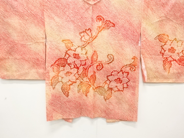 JAPANESE HAORI / ALL SHIBORI / FLOWER ARABESQUE